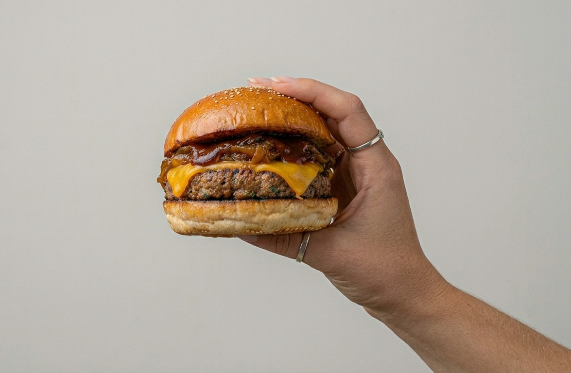 RheinCurry Veggie Burger